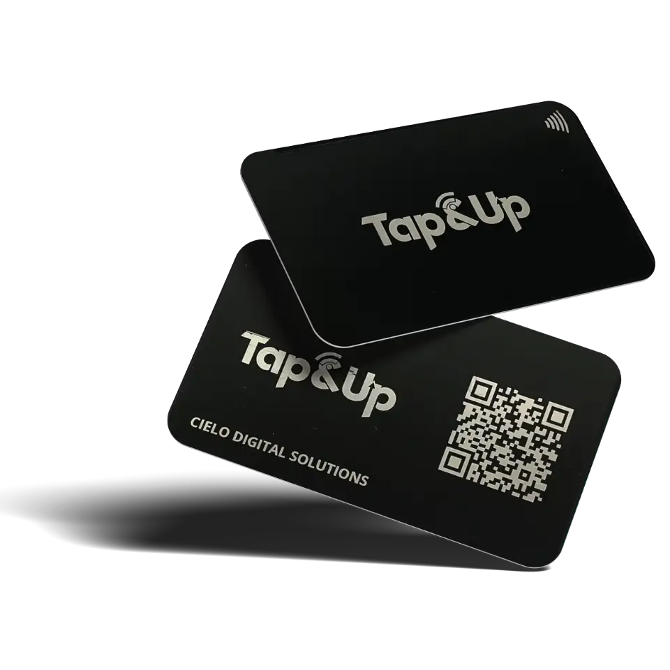 Tap&Up - Votre carte visite digitale Premium Silver